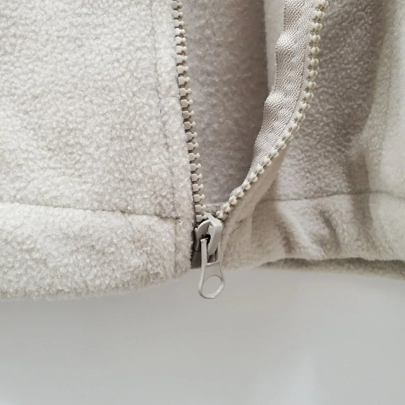 Due North Canada Cream Vancouver Full Zip Mock Neck Fleece Tourist Sweater S - Picture 5 of 8